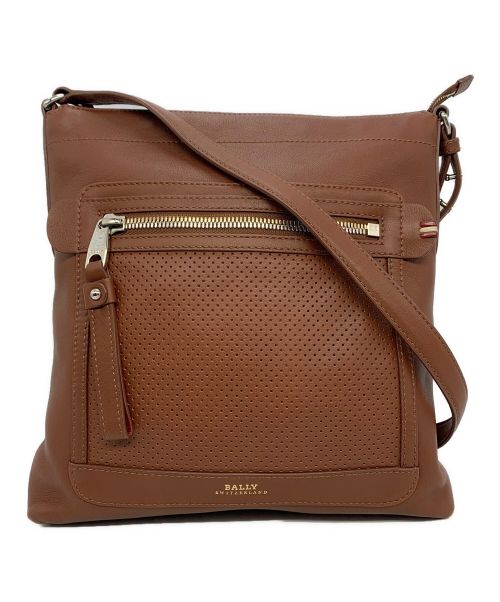 BALLY（バリー）BALLY (バリー) レザーショルダーバッグ ブラウンの古着・服飾アイテム