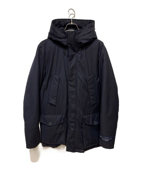 WOOLRICH（ウールリッチ）WOOLRICH (ウールリッチ)  LORO PIANA社 シルク混ウールダウンジャケット ネイビー サイズ:USA Mの古着・服飾アイテム