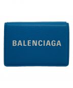 BALENCIAGAバレンシアガ）の古着「エブリデイ　ロゴウォレット」｜ブルー