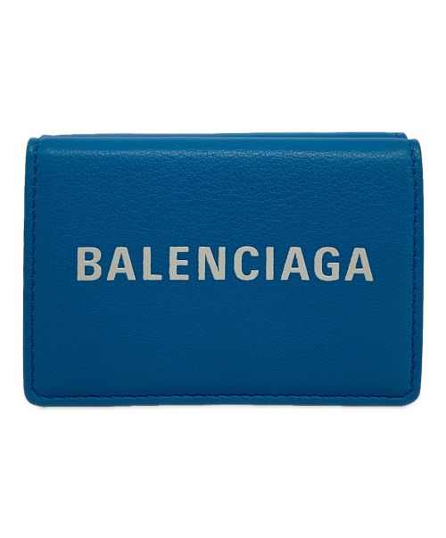 BALENCIAGA（バレンシアガ）BALENCIAGA (バレンシアガ) エブリデイ　ロゴウォレット ブルーの古着・服飾アイテム