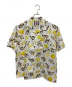 son of the cheese（サノバチーズ））の古着「Oyster shirts S/S」｜ホワイト×イエロー