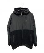 DC SHOEディーシーシュ）の古着「Boa Fleece Sherpa Hoodie JKT」｜ブラック