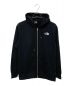 THE NORTH FACE（ザ ノース フェイス）の古着「SQ LOGO FULL ZIP」｜ブラック