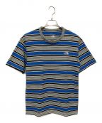 THE NORTH FACEザ ノース フェイス）の古着「S/S Multi Border Tee」｜ブルー×グレー