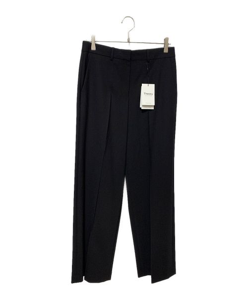 theory（セオリー）theory (セオリー) CL TROUSER TRACEABLE WOOL ブラック サイズ:4 未使用品の古着・服飾アイテム