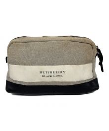 BURBERRY BLACK LABEL（バーバリーブラックレーベル）の古着「ウエストバッグ」｜ブラック×グレー