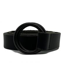 s'yte（サイト）の古着「COW LEATHER25MM LONG RING BELT」｜ブラック