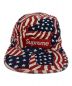 SUPREME (シュプリーム) 20SS Washed Chino Twill Camp Cap レッド×ブルー：10000円