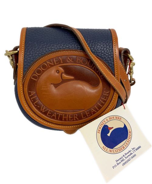 DOONEY&BOURKE（ドゥーニーアンドバーク）DOONEY&BOURKE (ドゥーニーアンドバーク) ショルダーバッグ ブルー×ブラウンの古着・服飾アイテム