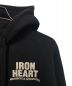 IRON HEART (アイアンハート) ジップパーカー ブラック サイズ:L：9000円