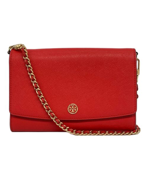 TORY BURCH（トリーバーチ）TORY BURCH (トリーバーチ) ウォレットバッグ レッドの古着・服飾アイテム