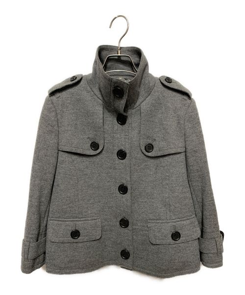 BURBERRY（バーバリー）BURBERRY (バーバリー) ウールショートコート グレー サイズ:38の古着・服飾アイテム