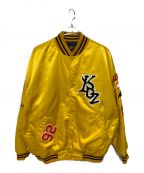 KEBOZ×FREAK'S STOREケボズ×フリークスストア）の古着「FULL DECORATION STADIUM JACKET」｜イエロー