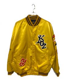 KEBOZ×FREAK'S STORE（ケボズ×フリークスストア）の古着「FULL DECORATION STADIUM JACKET」｜イエロー