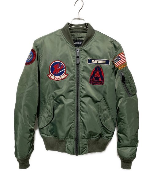 AVIREX（アヴィレックス）AVIREX (アヴィレックス) TOP GUN MAVERICK カーキ サイズ:Lの古着・服飾アイテム