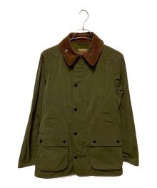 BARBOUR SOUTH SHIELDS（バブアーサウスシールド）の古着「衿コーデュロイナイロンジャケット」｜オリーブ