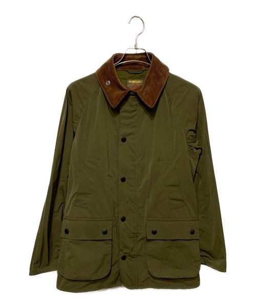 BARBOUR SOUTH SHIELDS（バブアーサウスシールド）BARBOUR SOUTH SHIELDS (バブアーサウスシールド) 衿コーデュロイナイロンジャケット オリーブ サイズ:Lの古着・服飾アイテム