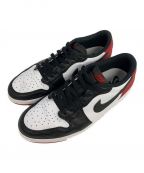 NIKEナイキ）の古着「AIR JORDAN1 Retro Low OG Black Toe」｜レッド×ホワイト