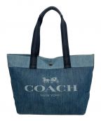 COACHコーチ）の古着「デニムトートバッグ」｜インディゴ