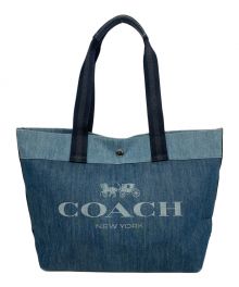 COACH（コーチ）の古着「デニムトートバッグ」｜インディゴ