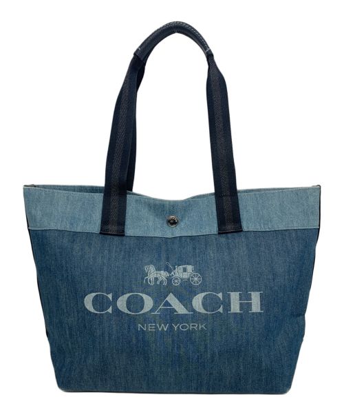 COACH（コーチ）COACH (コーチ) デニムトートバッグ インディゴの古着・服飾アイテム