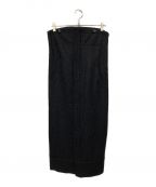 willfullyウィルフリー）の古着「wool hang back loop 3way skirt」｜ブラック