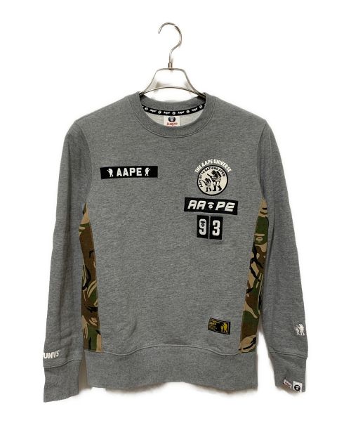 BAPE BY A BATHING APE（ベイプバイアベイシングエイプ）BAPE BY A BATHING APE (ベイプバイアベイシングエイプ) スウェット グレー サイズ:Sの古着・服飾アイテム