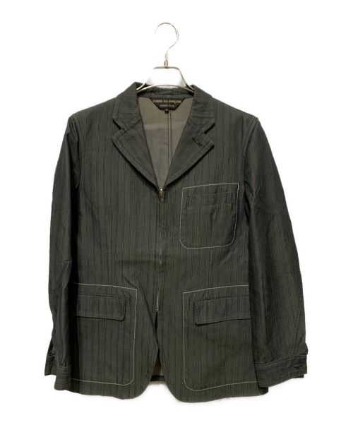 COMME des GARCONS HOMME PLUS（コムデギャルソンオムプリュス）COMME des GARCONS HOMME PLUS (コムデギャルソンオムプリュス) テーラードジャケット グレー サイズ:Sの古着・服飾アイテム