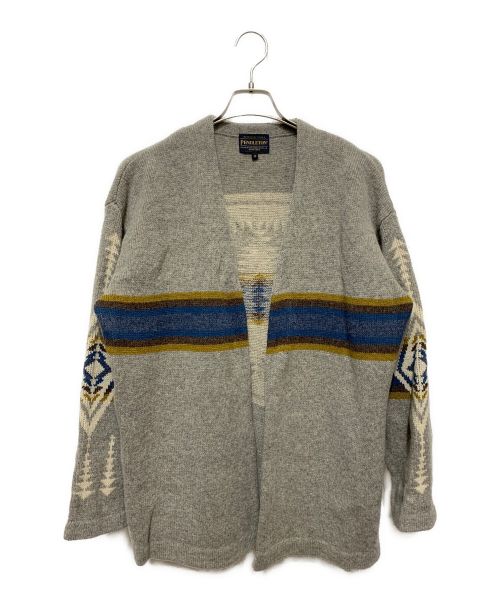 PENDLETON（ペンドルトン）PENDLETON (ペンドルトン) ボタンレスニットカーディガン グレー サイズ:Mの古着・服飾アイテム