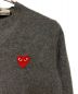 PLAY COMME des GARCONS (プレイ コムデギャルソン) V-NECK PULLOVER グレー サイズ:M：10000円