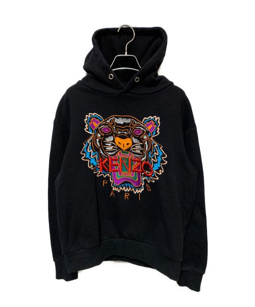 KENZO（ケンゾー）KENZO (ケンゾー) TIGER LOGO HOODIE ブラック サイズ:Mの古着・服飾アイテム