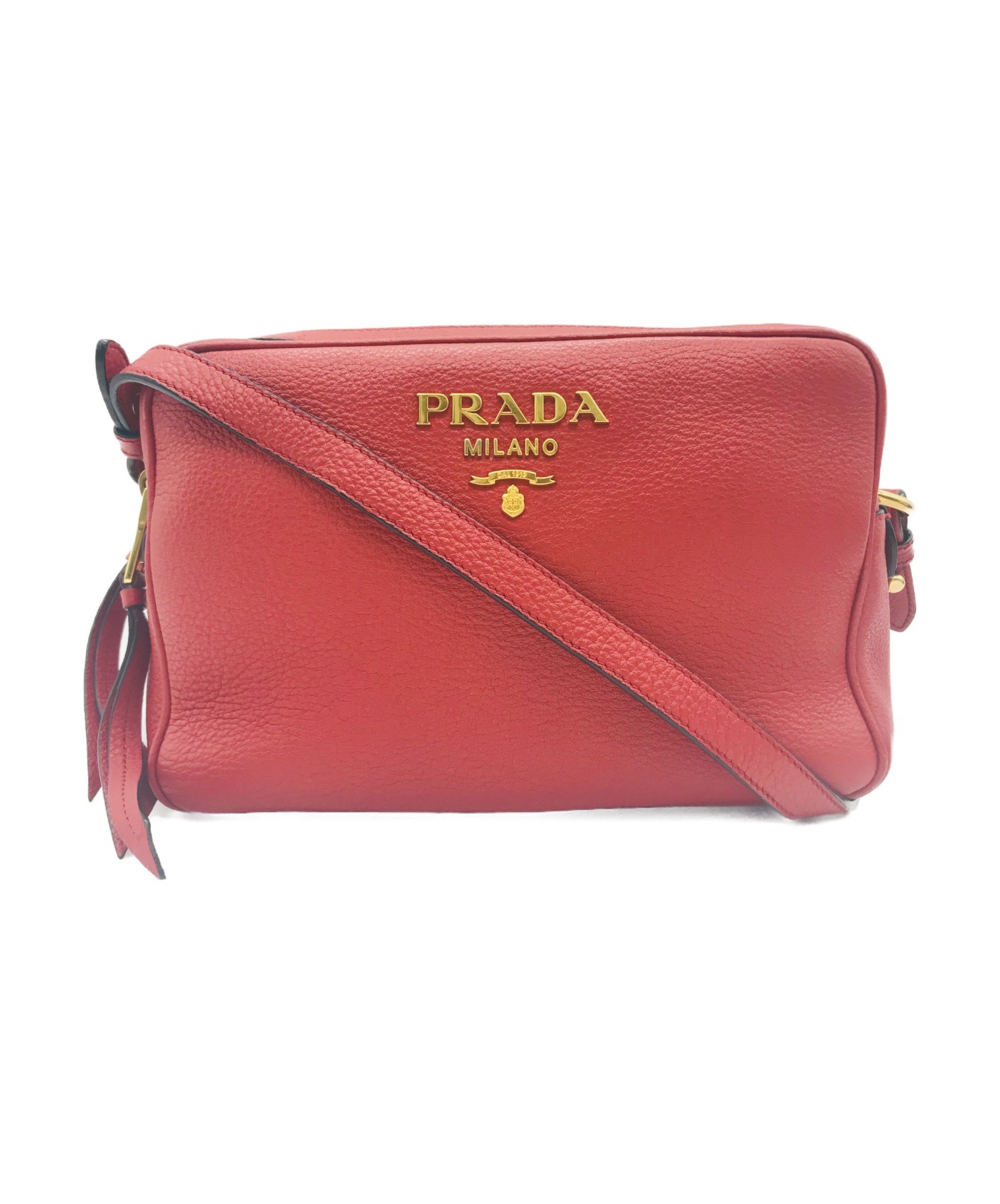 中古 古着通販 Prada プラダ ショルダーバッグ レッド 1bh082