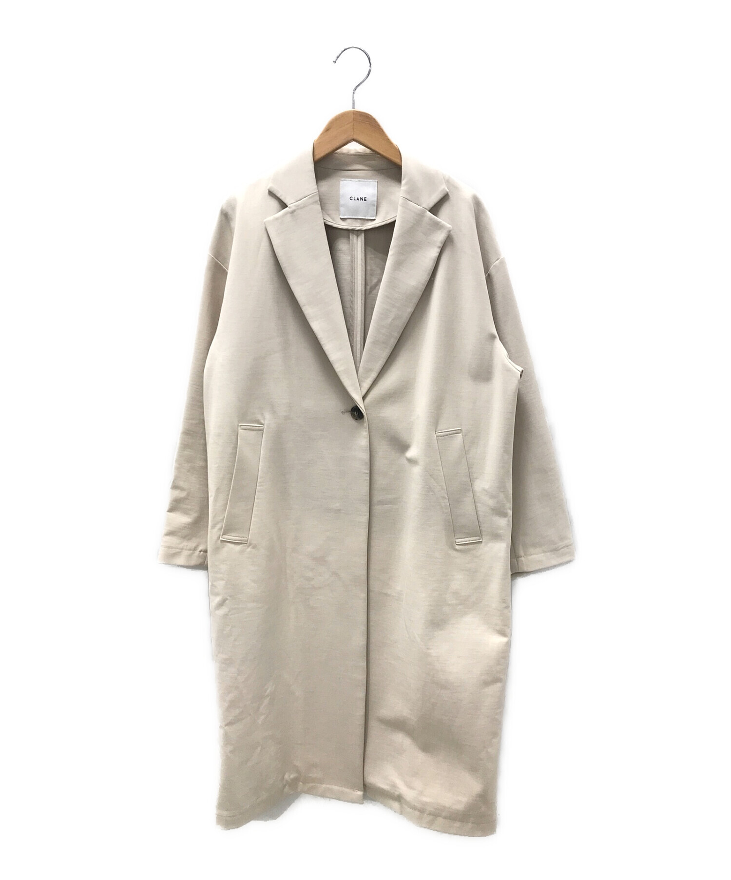 CLANE (クラネ) DOUBLE CLOTH CHESTER COAT ベージュ サイズ:1