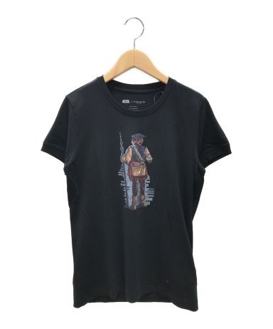 中古・古着通販】COACH (コーチ) プリントTシャツ ブラック サイズ:XS