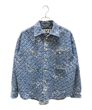 【中古・古着通販】DIESEL (ディーゼル) ロゴ総柄ジャケット 