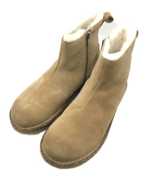 BIRKENSTOCK（ビルケンシュトック）BIRKENSTOCK (ビルケンシュトック) サイドジップスウェードブーツ カーキ サイズ:26の古着・服飾アイテム