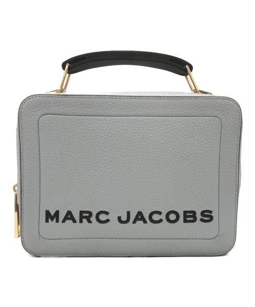 MARC JACOBS（マークジェイコブス）MARC JACOBS (マーク ジェイコブス) テクスチャードボックスバッグ/2WAYバッグ/ハンドバッグ スカイブルー×ブラックの古着・服飾アイテム