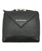 BALENCIAGAバレンシアガ）の古着「コンパクトウォレット/折り財布」｜ブラック