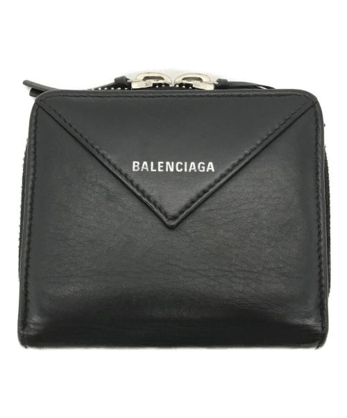 BALENCIAGA（バレンシアガ）BALENCIAGA (バレンシアガ) コンパクトウォレット/折り財布 ブラックの古着・服飾アイテム