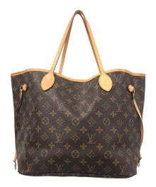 LOUIS VUITTON（ルイ ヴィトン）の古着「ネヴァーフルMM/トートバッグ/ハンドバッグ」｜ブラウン×ベージュ