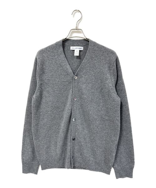 COMME des GARCONS SHIRT（コムデギャルソンシャツ）COMME des GARCONS SHIRT (コムデギャルソンシャツ) V-Neck Knit Cardigan/ウールカーディガン グレー サイズ:Ｌの古着・服飾アイテム