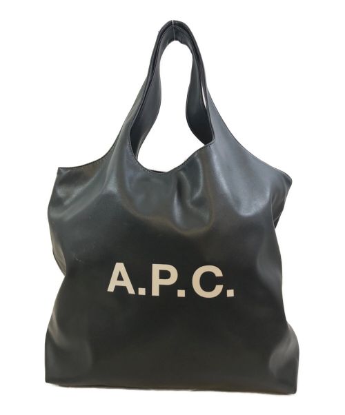 A.P.C.（アーペーセー）A.P.C. (アー・ペー・セー) トートバッグ/ハンドバッグ ブラックの古着・服飾アイテム