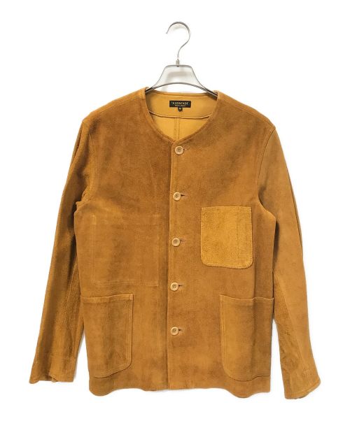 A vontade（アボンタージ）A vontade (アボンタージ) No Collar Coverall ブラウン サイズ:Sの古着・服飾アイテム