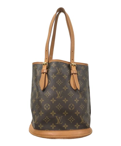 LOUIS VUITTON（ルイ ヴィトン）LOUIS VUITTON (ルイ ヴィトン) バケットPM/ショルダーバッグ/トートバッグ/ハンドバッグ ブラウンの古着・服飾アイテム