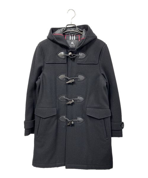 BURBERRY BLACK LABEL（バーバリーブラックレーベル）BURBERRY BLACK LABEL (バーバリーブラックレーベル) 中綿ライニングノバチェック ウールダッフルコート ブラック サイズ:Lの古着・服飾アイテム