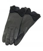 Sermoneta glovesセルモネータグローブス）の古着「イタリア製レザーグローブ/手袋」｜ブラック