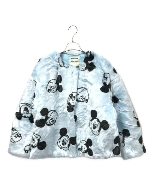 RODEO CROWNS（ロデオクラウン）RODEO CROWNS (ロデオクラウン) (MICKEY) FAUX FUR コート/ファーコート ブルー サイズ:FREE 未使用品の古着・服飾アイテム