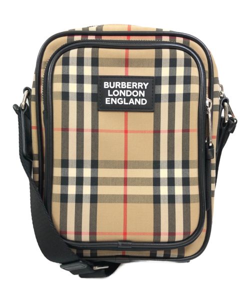 BURBERRY LONDON（バーバリーロンドン）BURBERRY LONDON (バーバリー ロンドン) クロスボディーバッグ ベージュ×ブラックの古着・服飾アイテム