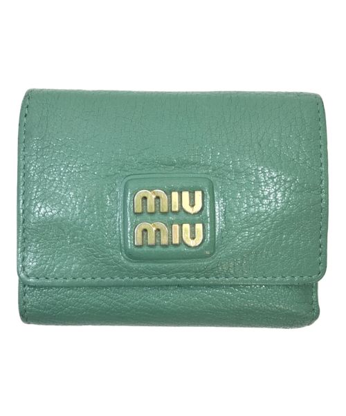 MIU MIU（ミュウミュウ）MIU MIU (ミュウミュウ) コンパクトウォレット/折り財布/ミニウォレットの古着・服飾アイテム