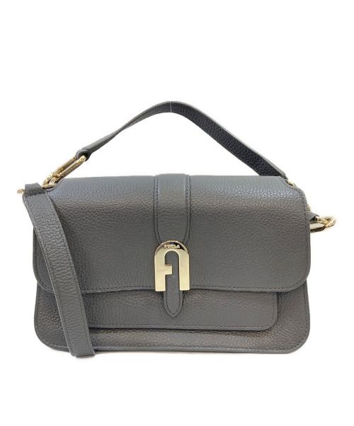 FURLA（フルラ）FURLA (フルラ) ショルダーバッグ/ハンドバッグ ライトグレーの古着・服飾アイテム